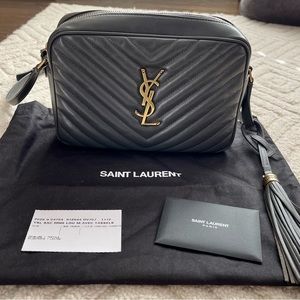 Saint Laurent Lou Medium Camera Monogram YSL Calf Crossbody Bag - EUC
